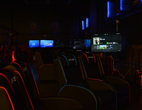 Seating space for console gaming at Game On